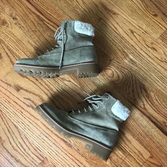 Zara Shoes - Zara Winter Boots Fur Trim